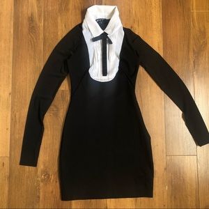 Nasty Gal Black & White Dress